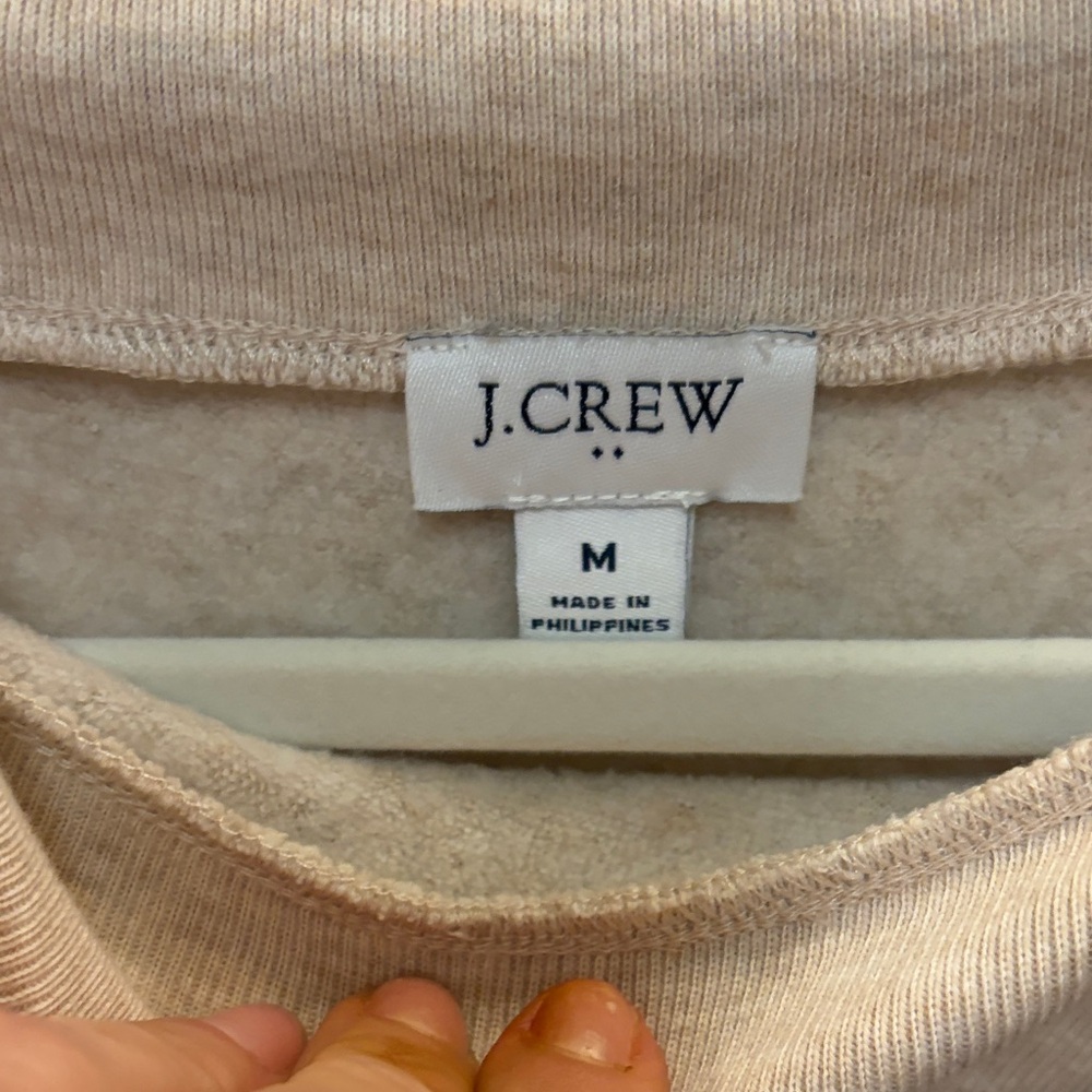 J. Crew Beige Long Sleeve Top with Button Detail - Picture 3 of 4